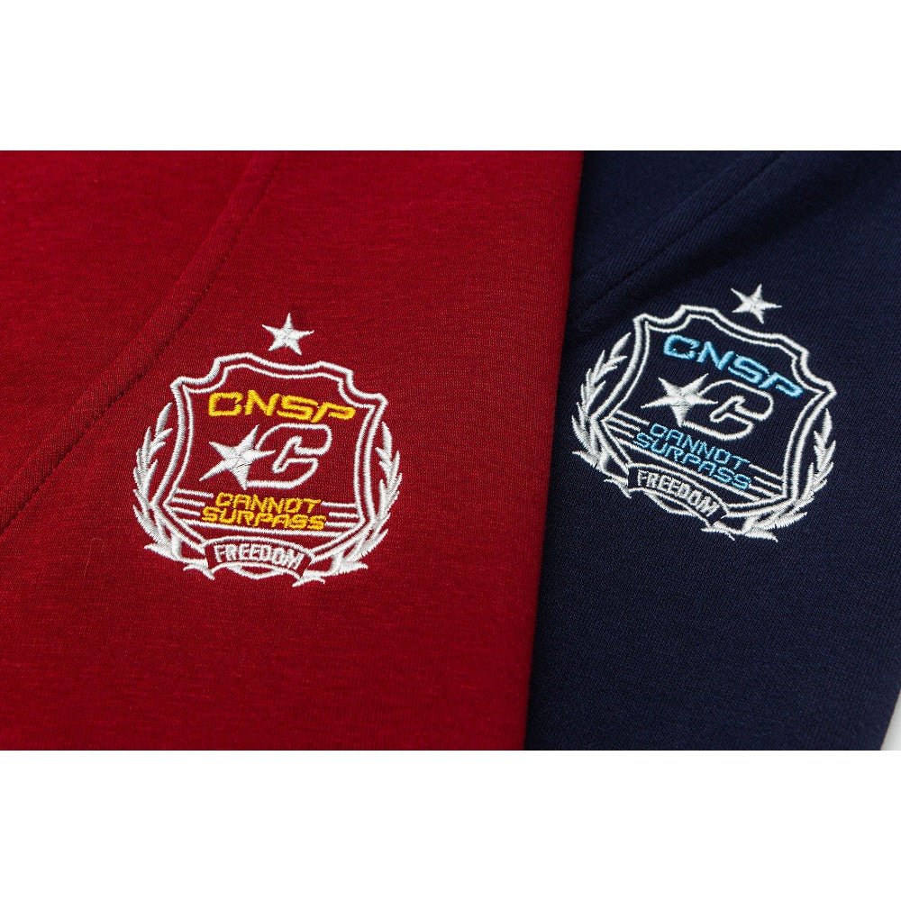College - style Embroidered Patch Hoodie - Thrashink