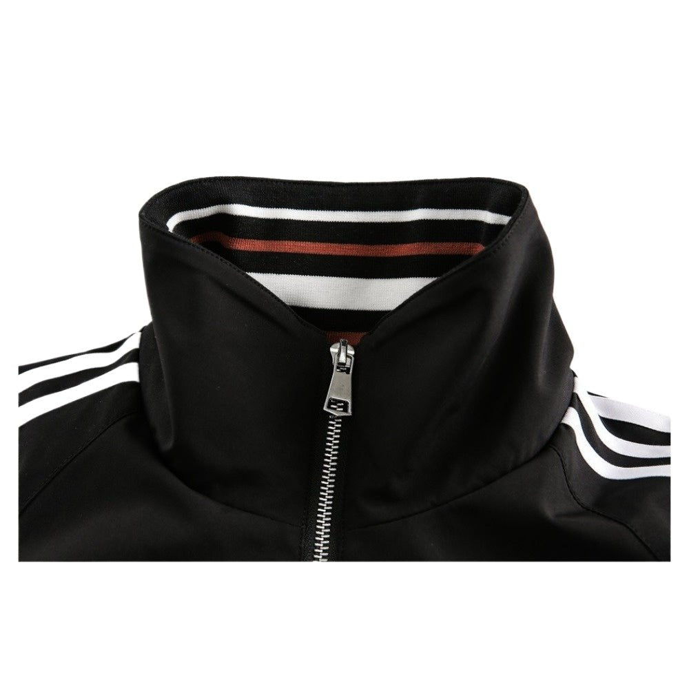 Color - block Striped Sports Jacket - Thrashink