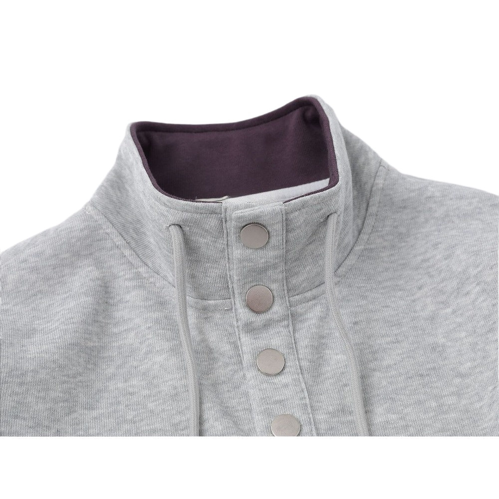 Colorblock Stand - up Collar Sports Sweatshirt - Thrashink