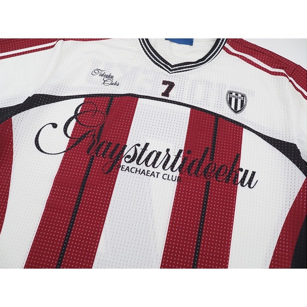 Contrast No.7 Jersey T-Shirt - Thrashink