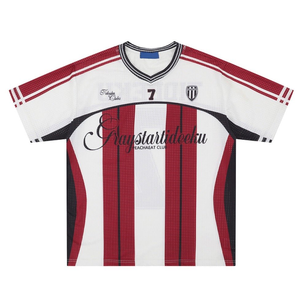 Contrast No.7 Jersey T-Shirt - Thrashink