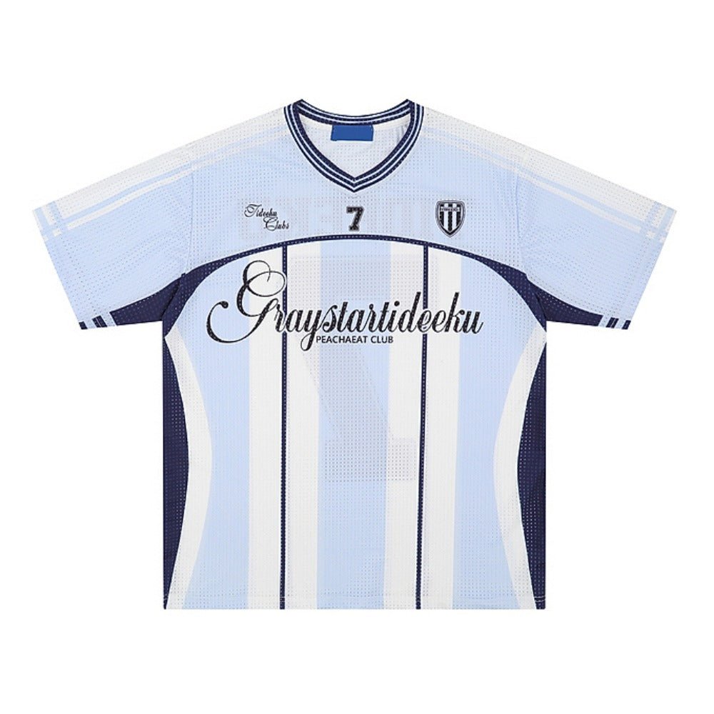 Contrast No.7 Jersey T-Shirt - Thrashink