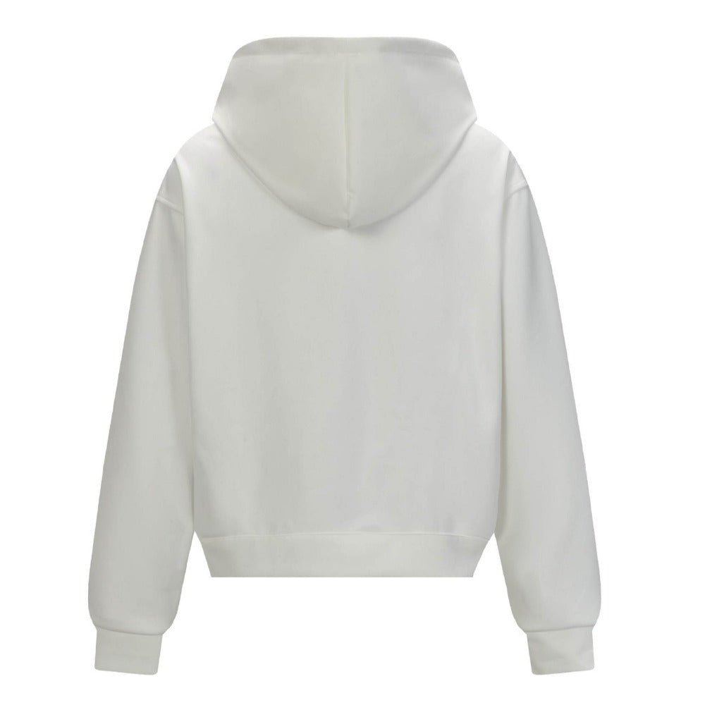 Contrast Patch Zip - Up Hoodie - Thrashink