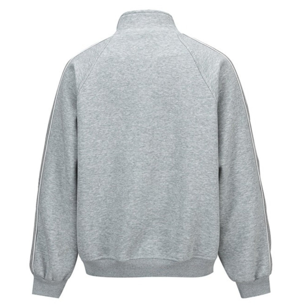 Contrast Sleeve Zip Stand - Collar Track Jacket - Thrashink