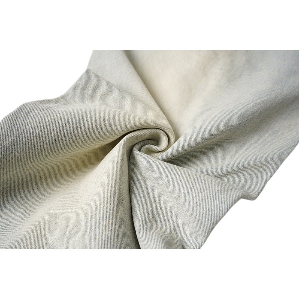 Creative Paneled Washed Wide - Leg Jeans - Thrashink