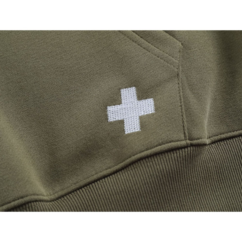 Cross Motif Hoodie - Thrashink