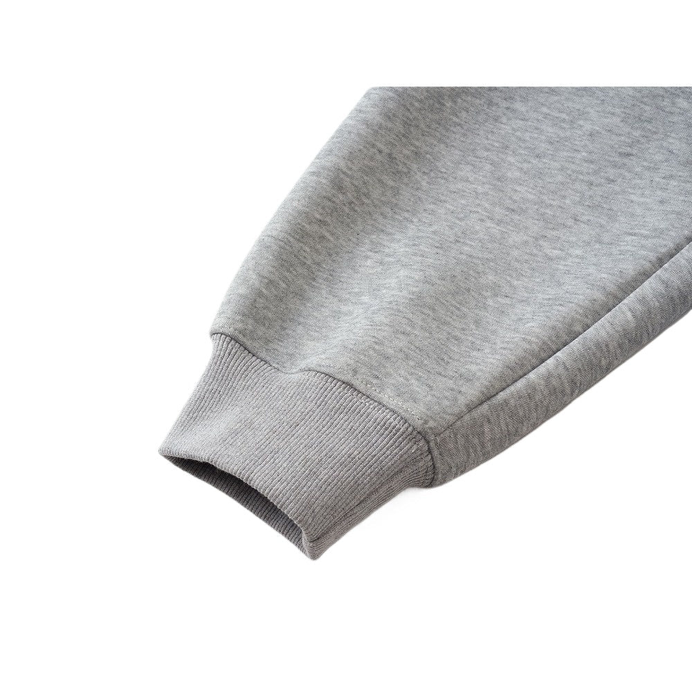 Cross Print Stand - up Ear Zip - up Hoodie - Thrashink