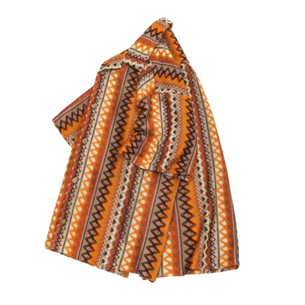 Cuban Collar Woven Shirt - Thrashink