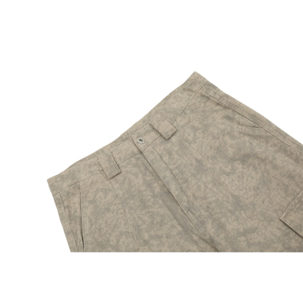 Dark Patterned Tie - dye Cargo Pants - Thrashink