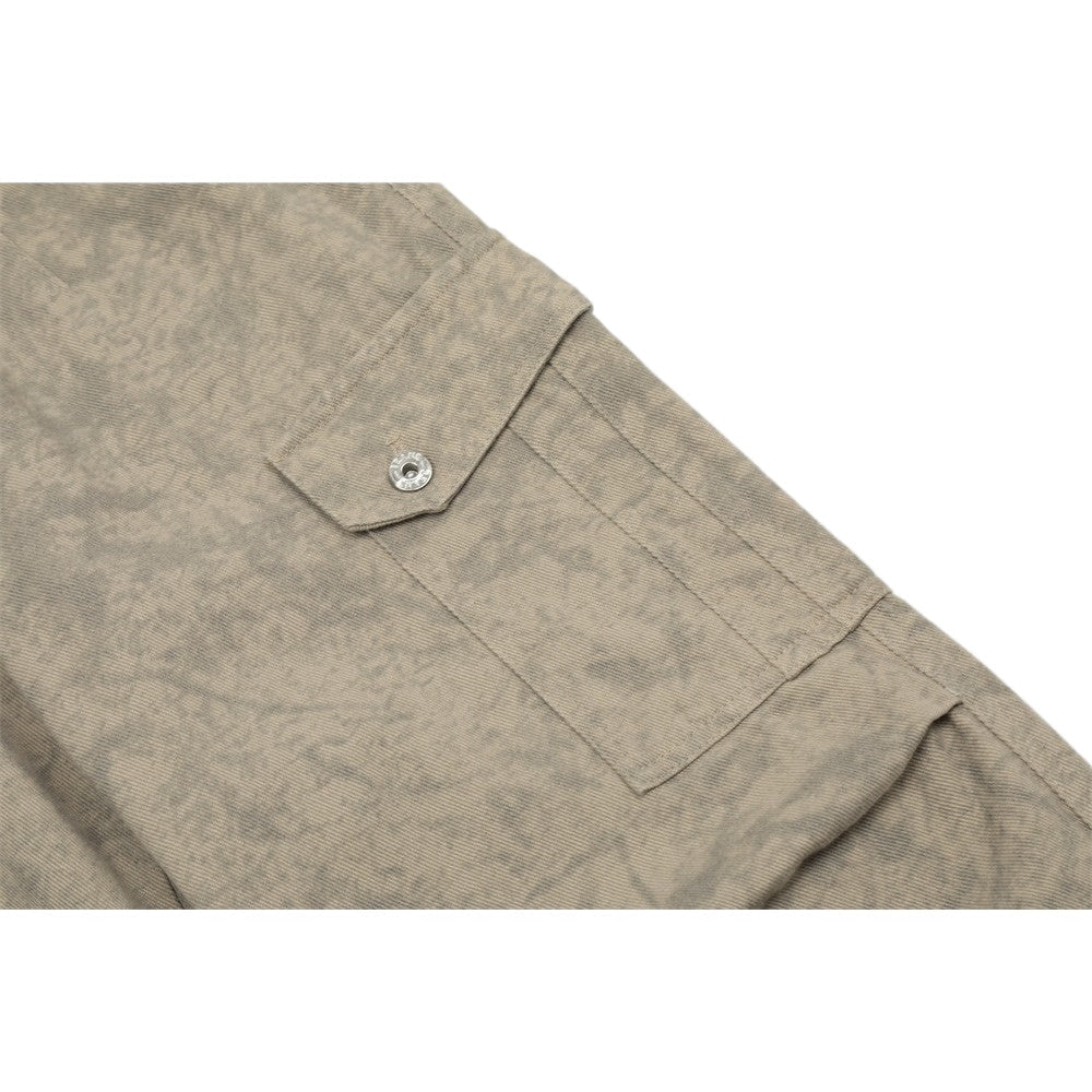Dark Patterned Tie - dye Cargo Pants - Thrashink