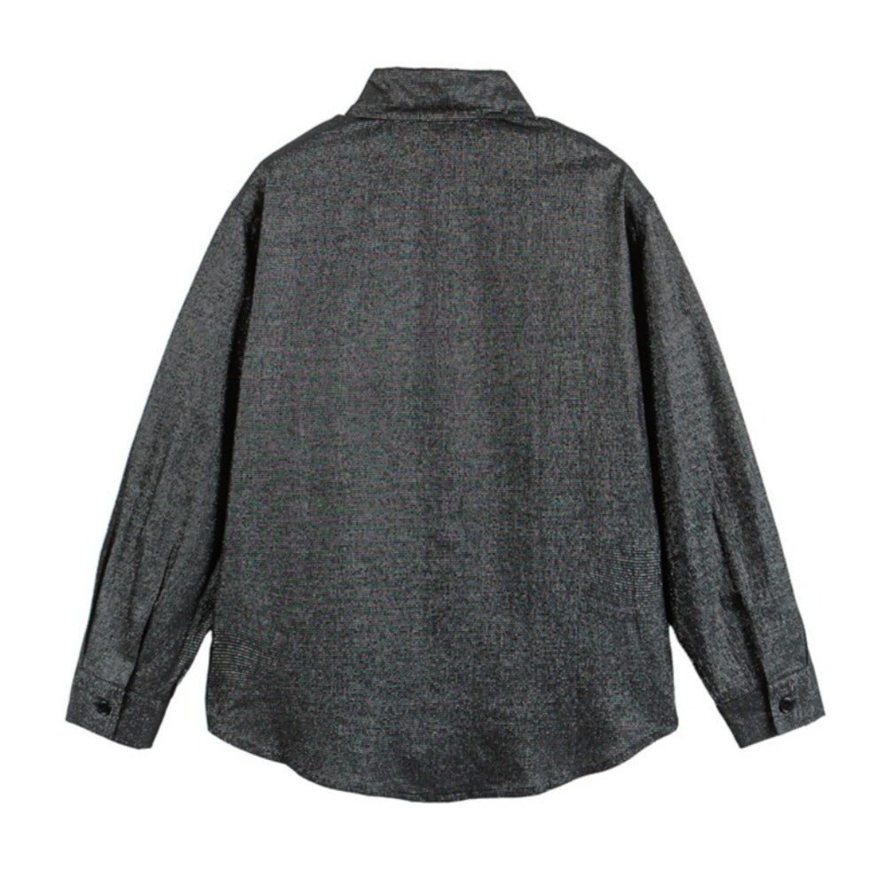 Design Placket Embroidered Shirt - Thrashink
