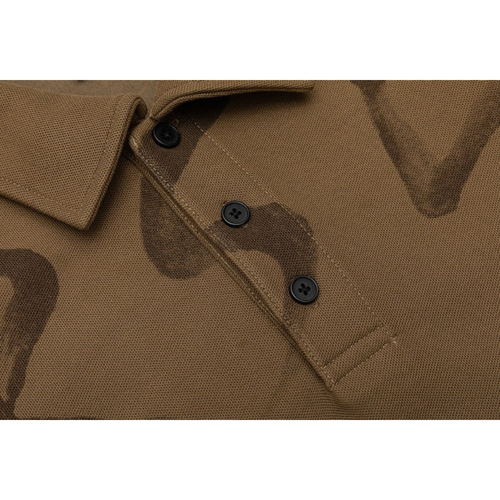 Design Sense Printed Polo Shirt - Thrashink