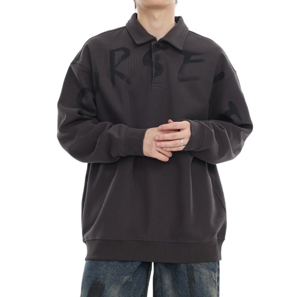 Design Sense Printed Polo Shirt - Thrashink