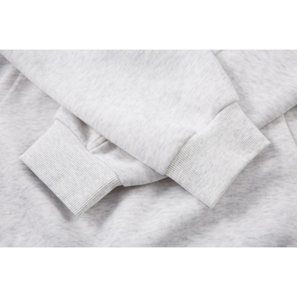Distressed Letter Patch Hoodie - Thrashink