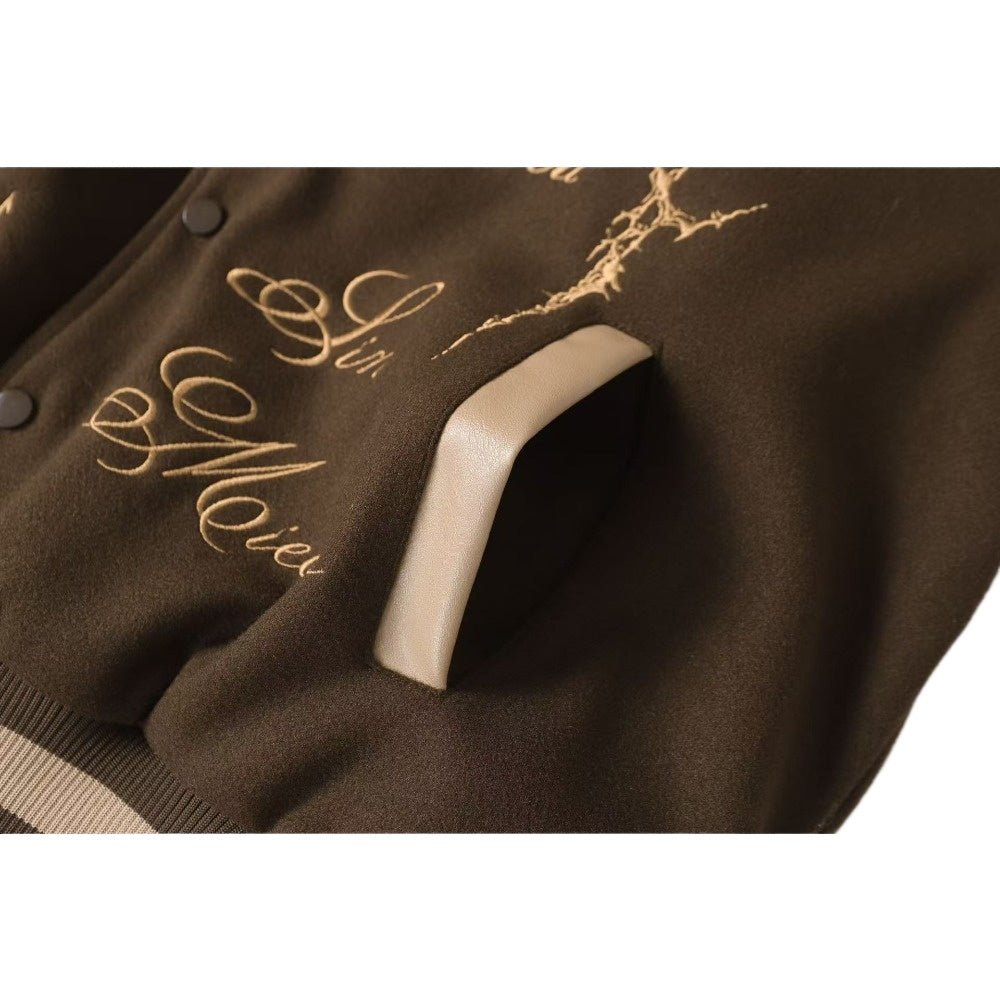 Divine Sin Series Gothic Embroidered Jacket - Thrashink