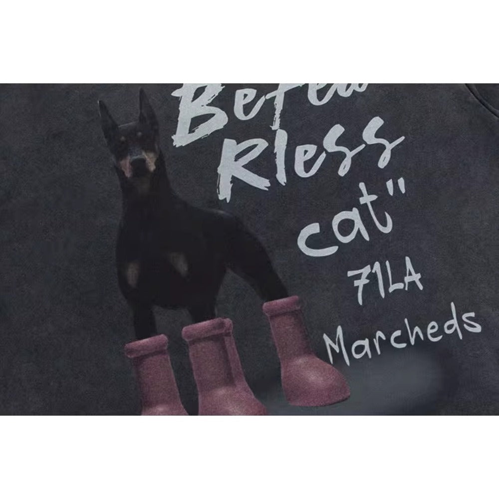 Doberman Boots T-Shirt - Thrashink