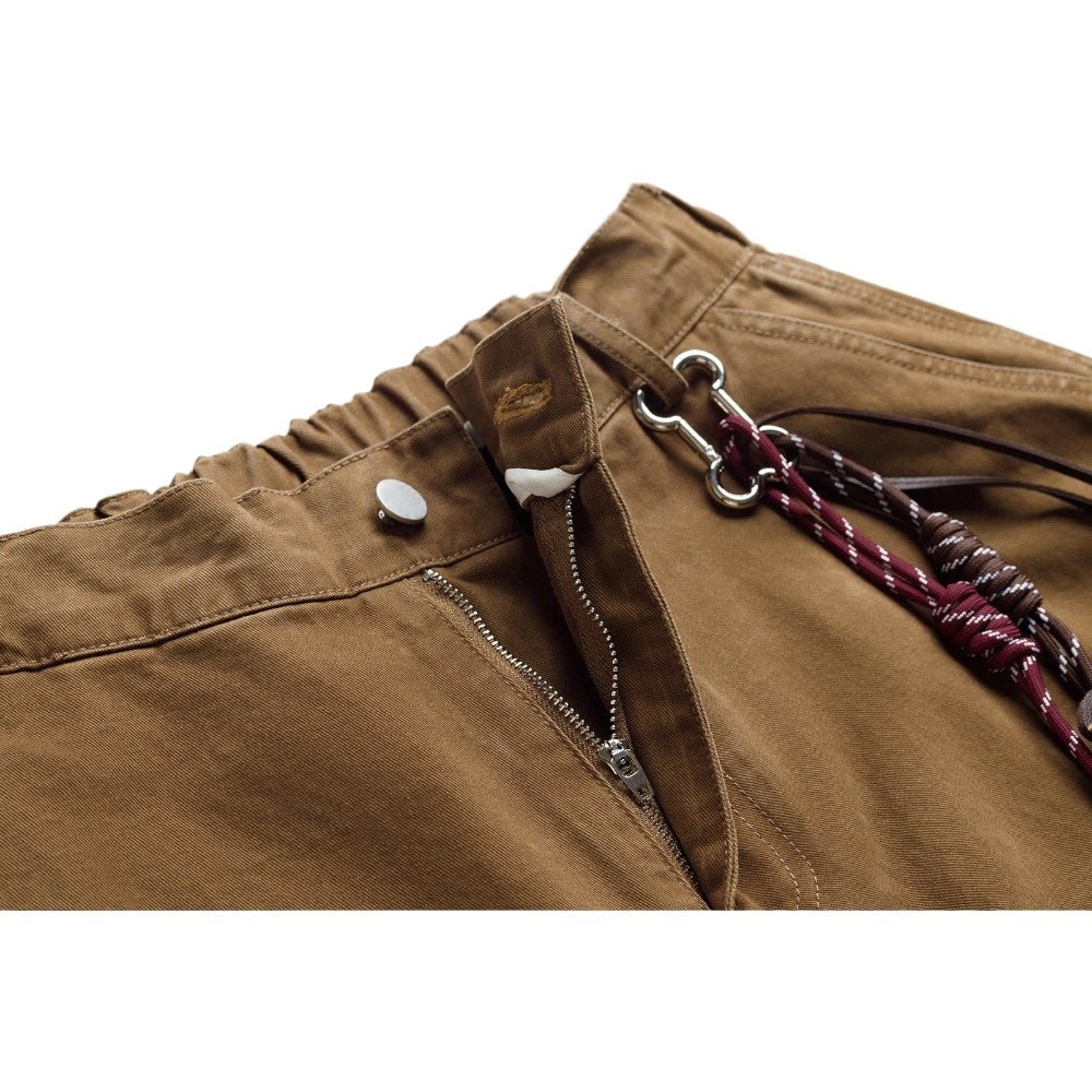 Dog Charm Retro Wide - leg Cargo Pants - Thrashink