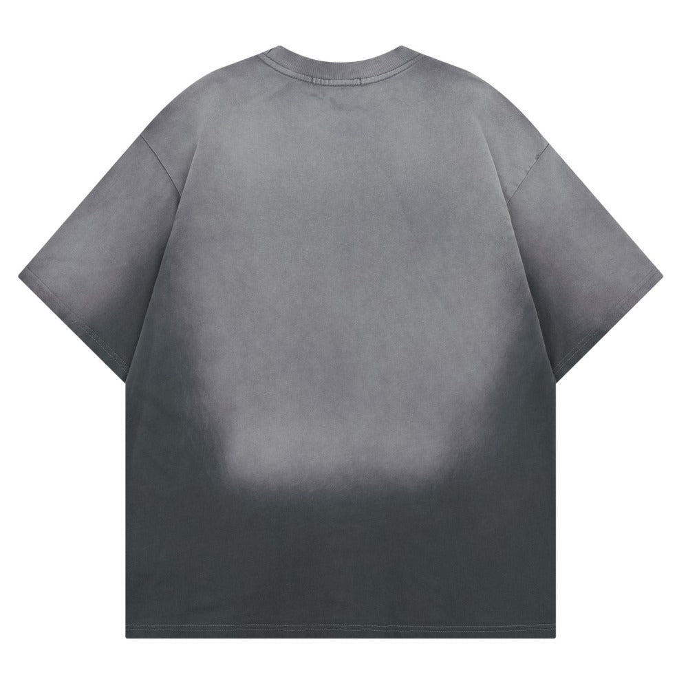 Doggy Print Dip Dye T-Shirt - Thrashink