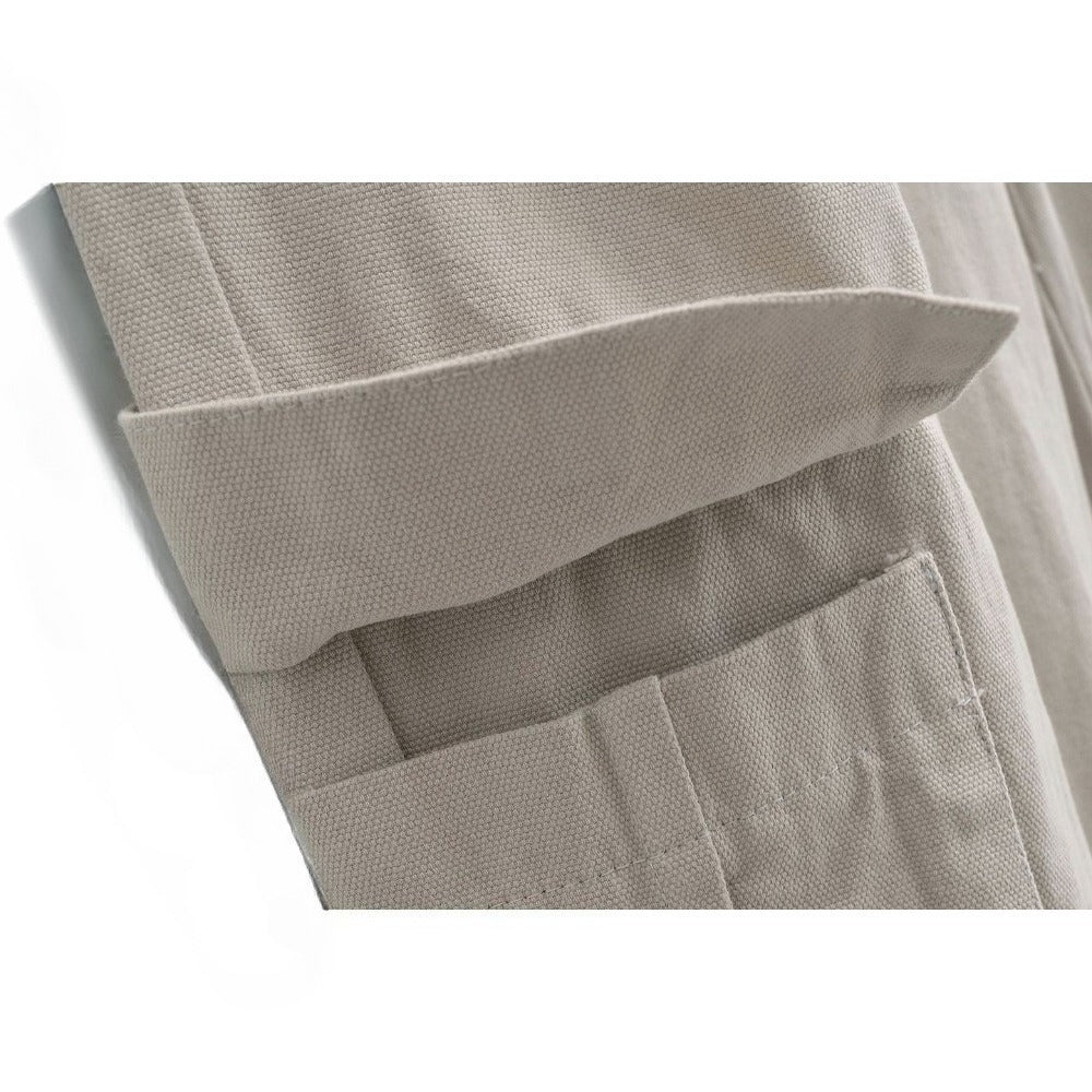 Double Belt Multi - pocket Cargo Pants - Thrashink