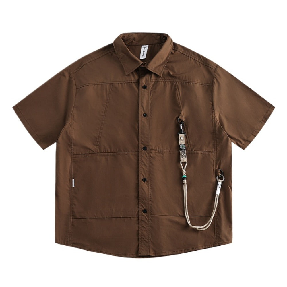 Loose Lanyard Cargo Shirt