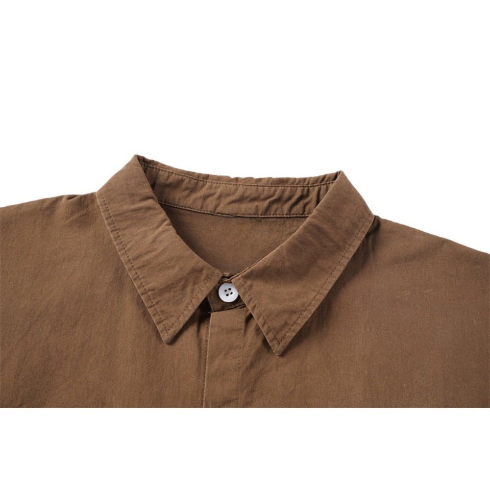 Fade Sketch Flora Embroidered Pattern Shirt - Thrashink