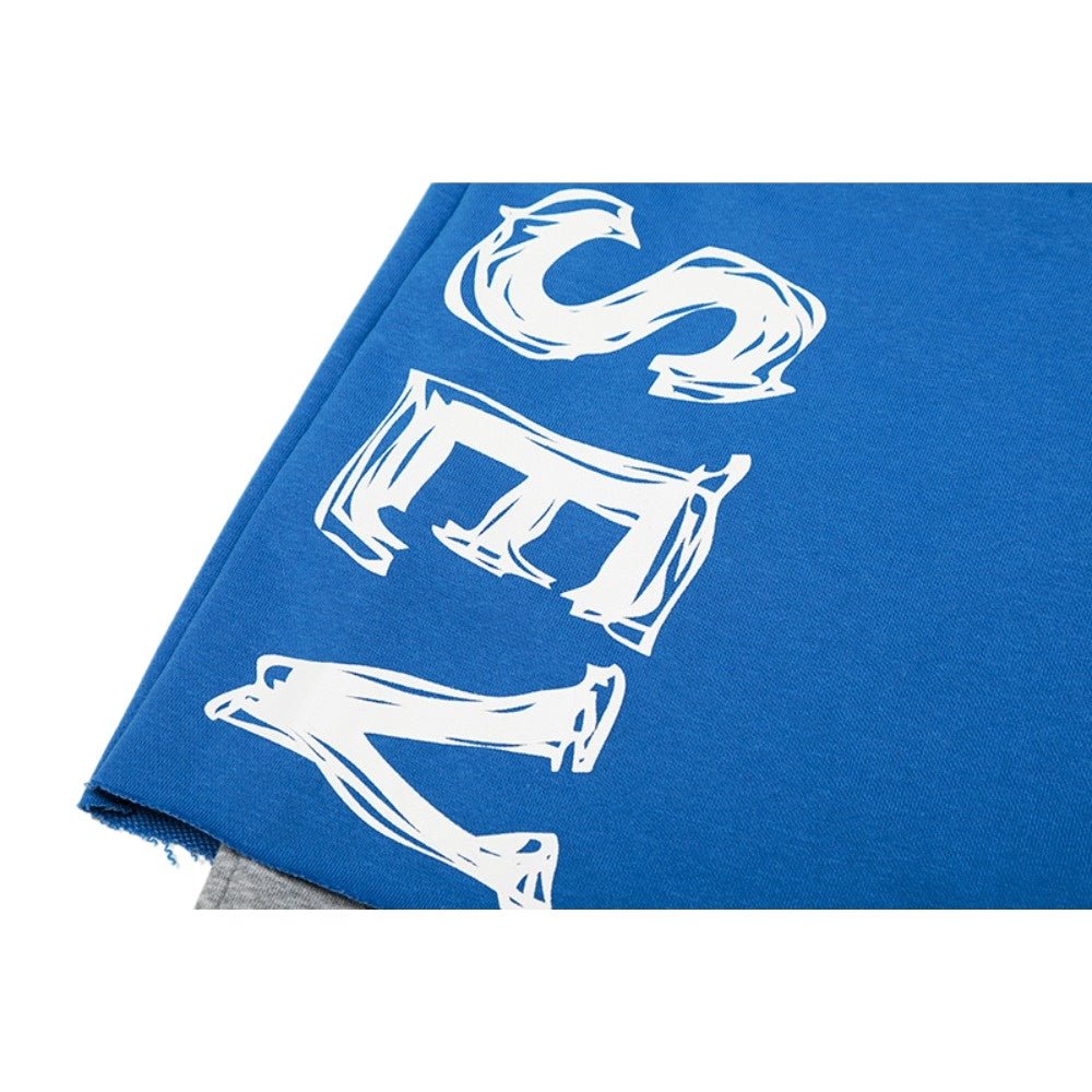 Fake Two - piece Contrasting Color Sweatpants - Thrashink