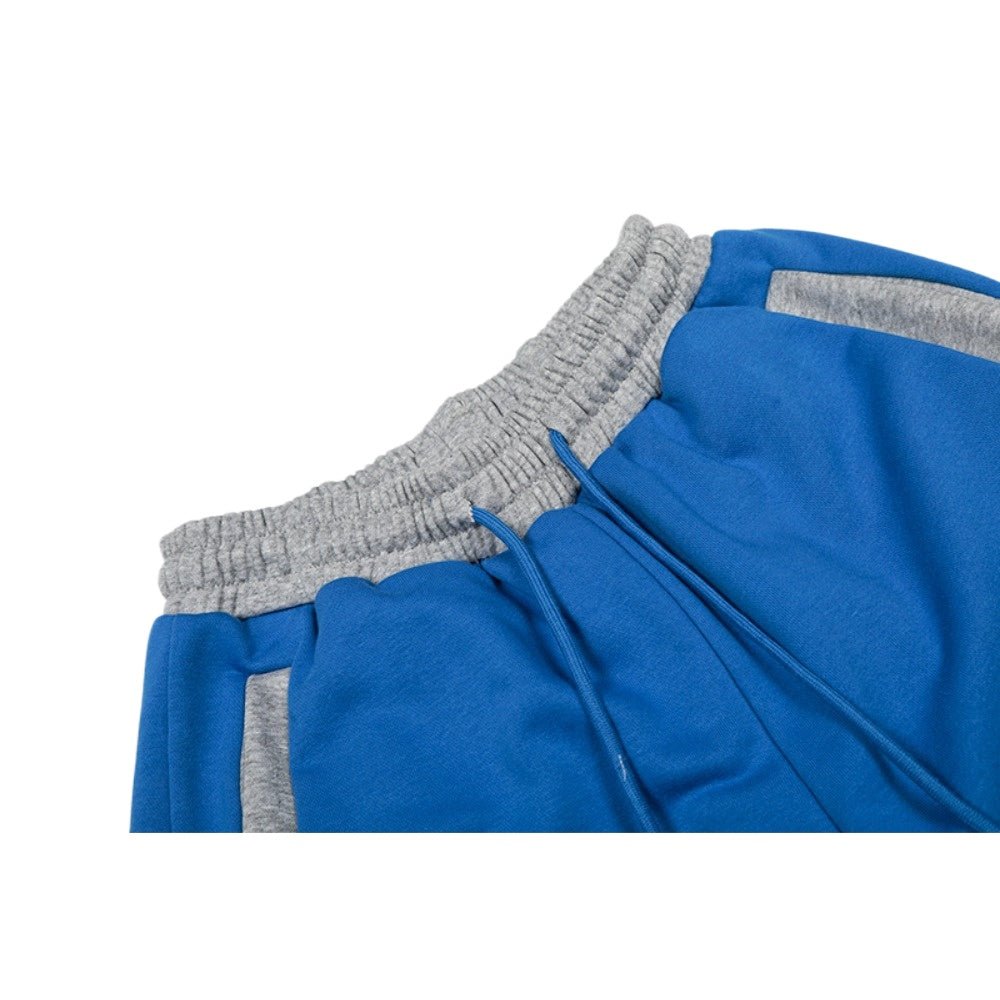 Fake Two - piece Contrasting Color Sweatpants - Thrashink