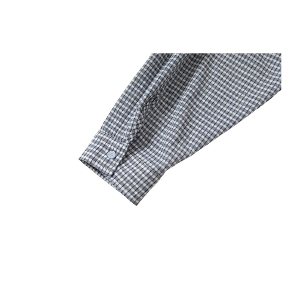 Fake Two Piece Deconstructed Plaid Shirt - Thrashink