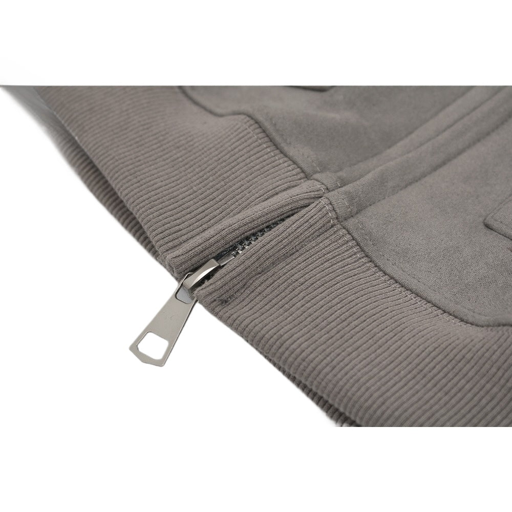 Fake Two Pieces Flame - Accented Zip Hoodie - Thrashink