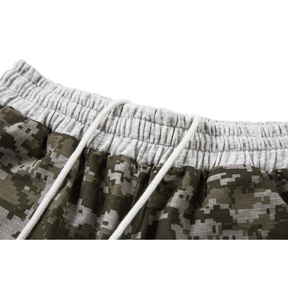 Digital Camo Star Wide-Leg Pants