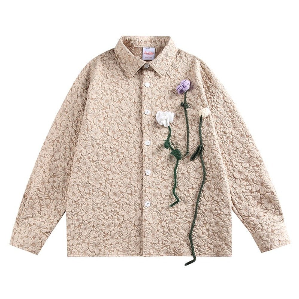 Flower Whisper Long Sleeve Shirt - Thrashink
