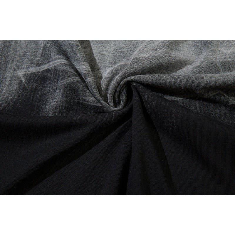 Fringed Hem Gradient Ripped Tank Tops - Thrashink