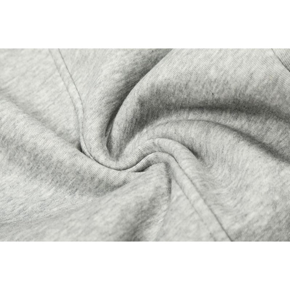 Furry Accent Belted Wide - Leg Sweat Pants - Thrashink