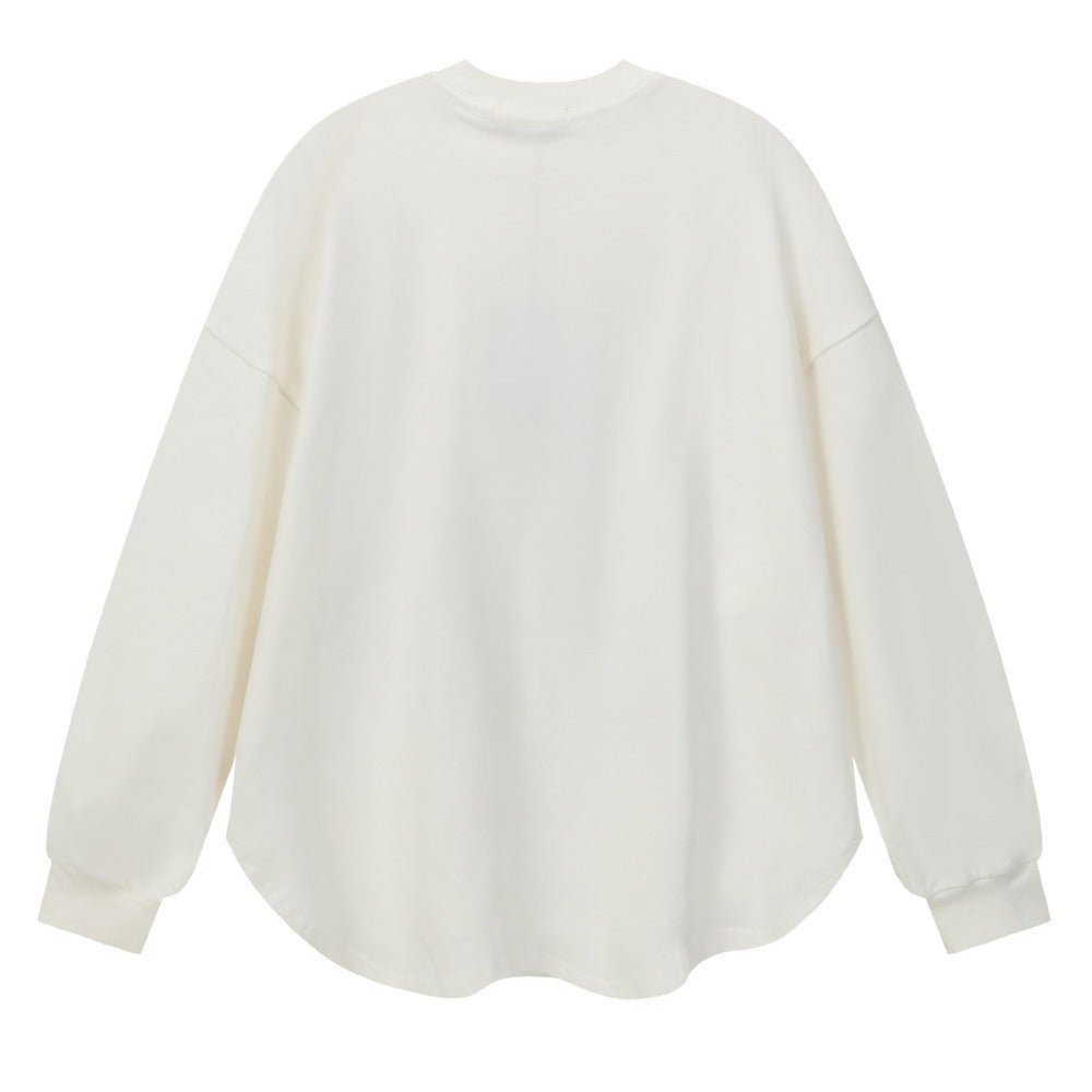 Futuristic Portrait Print Sweatshirt - Thrashink