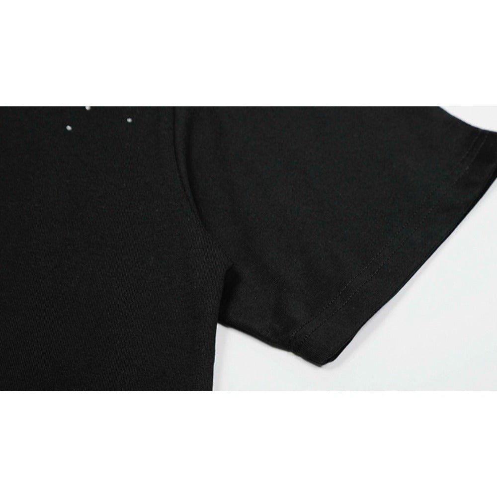 Galaxy Starry Rhinestone T-Shirt - Thrashink