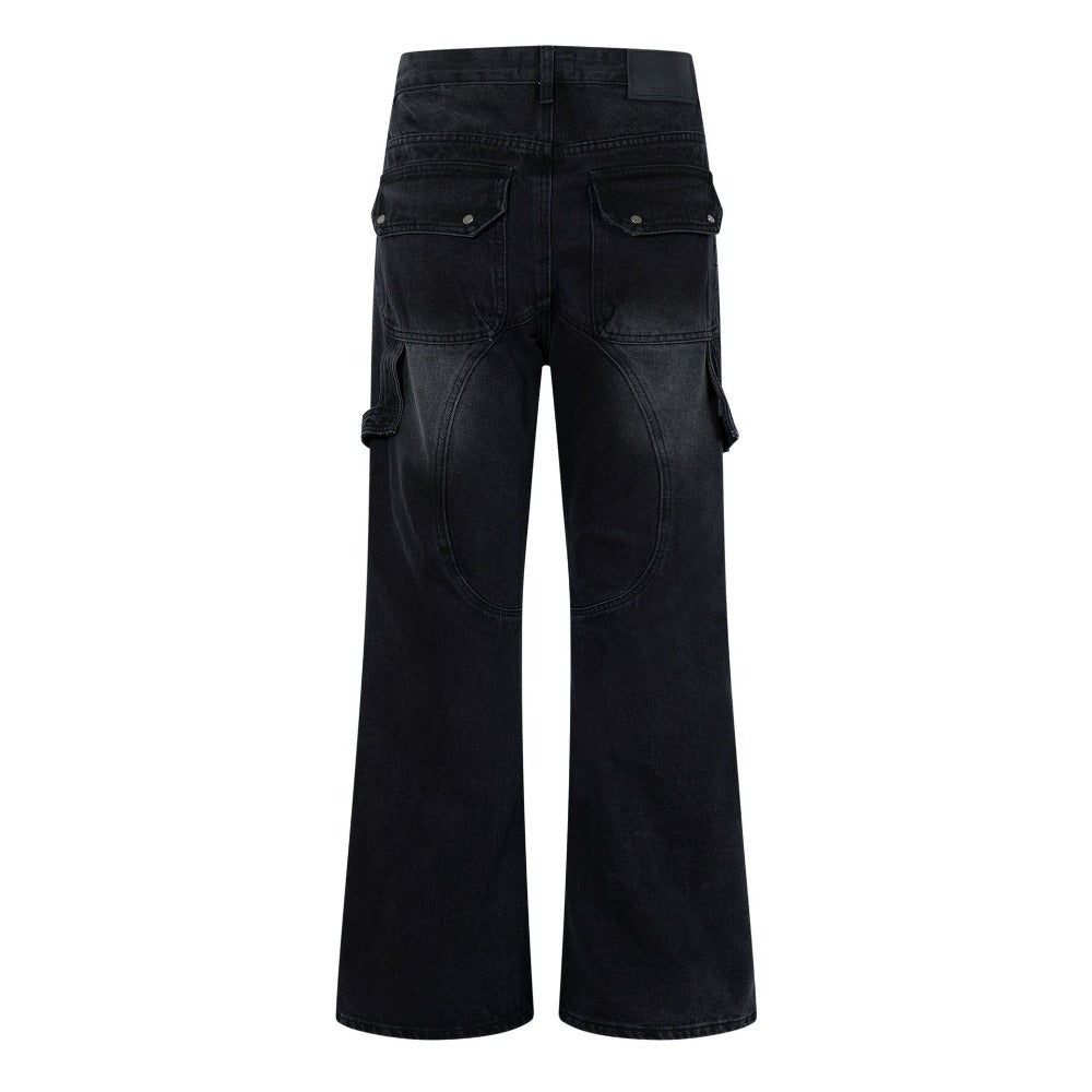 Goth - Punk Shredded Flare Jeans - Thrashink