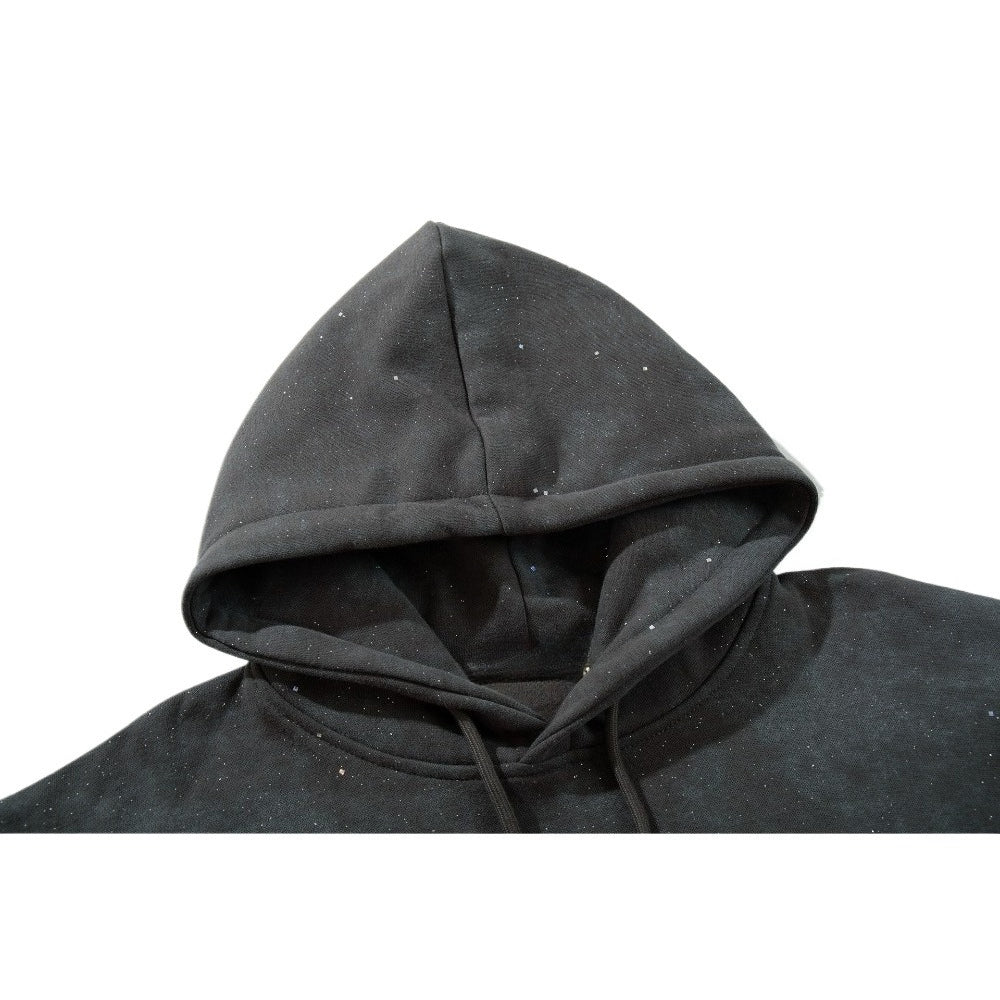 Gothic Cross Glitter Tie - Dye Hoodie - Thrashink