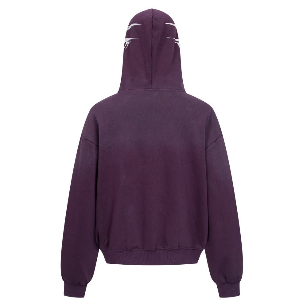Gothic Style Graffiti Script Full - Zip Hoodie - Thrashink