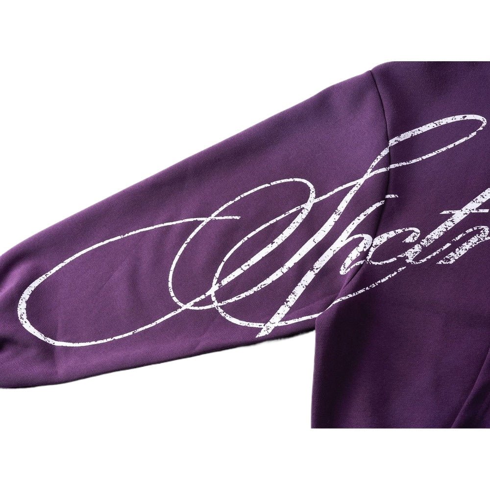 Gothic Style Graffiti Script Full - Zip Hoodie - Thrashink