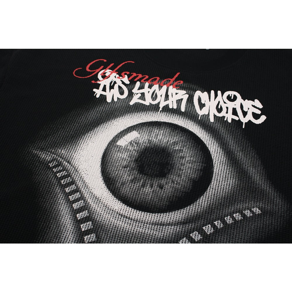 GothOculus Cross Long - sleeved T-Shirt - Thrashink