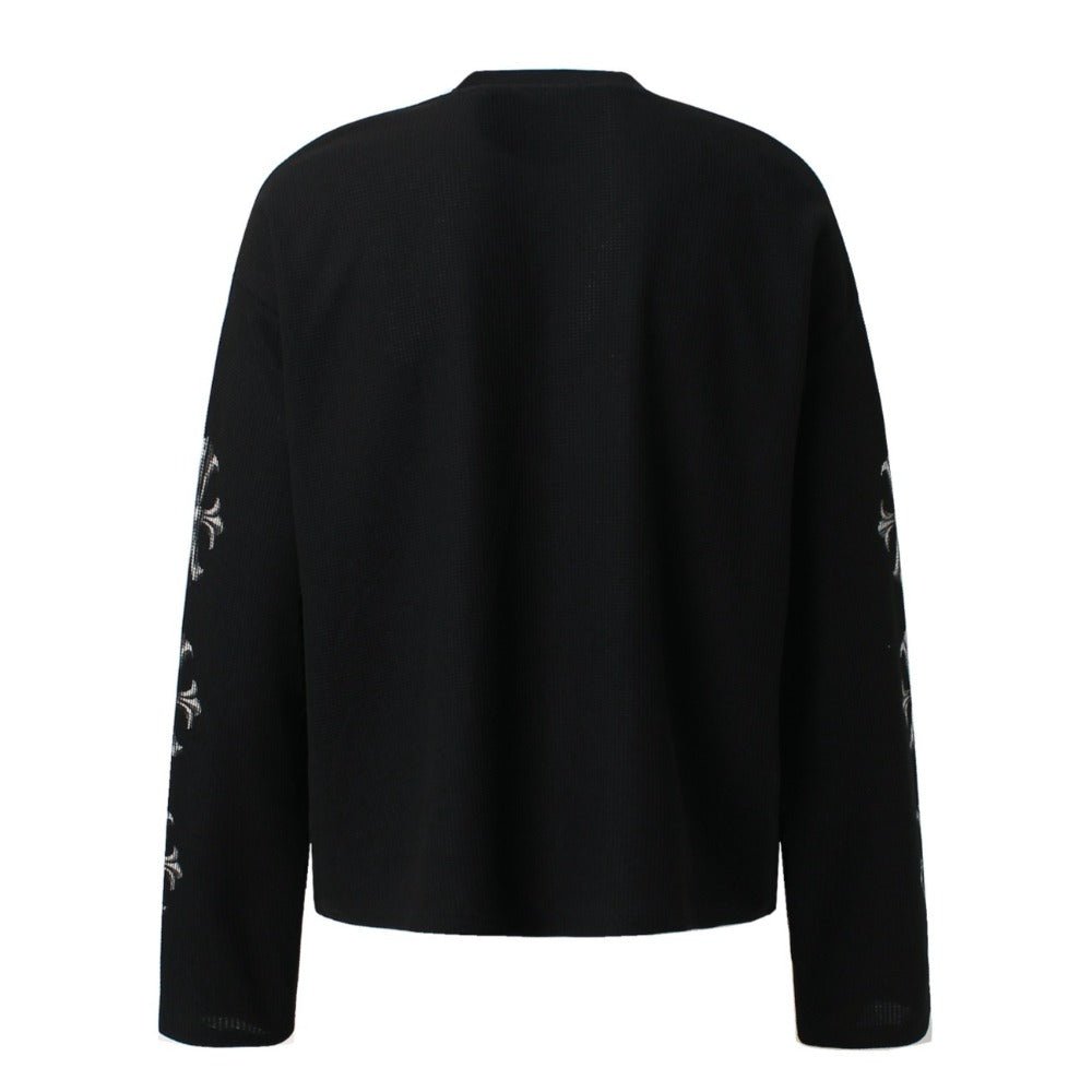 GothOculus Cross Long - sleeved T-Shirt - Thrashink