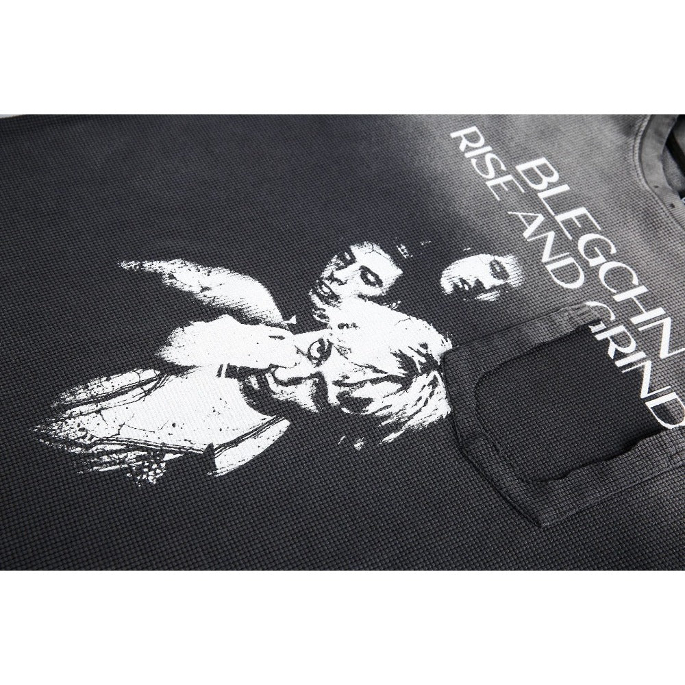Gradient Print Long Sleeve T-Shirt - Thrashink