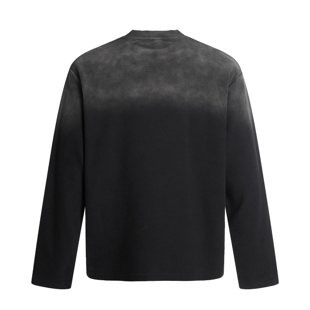 Gradient Print Long Sleeve T-Shirt - Thrashink