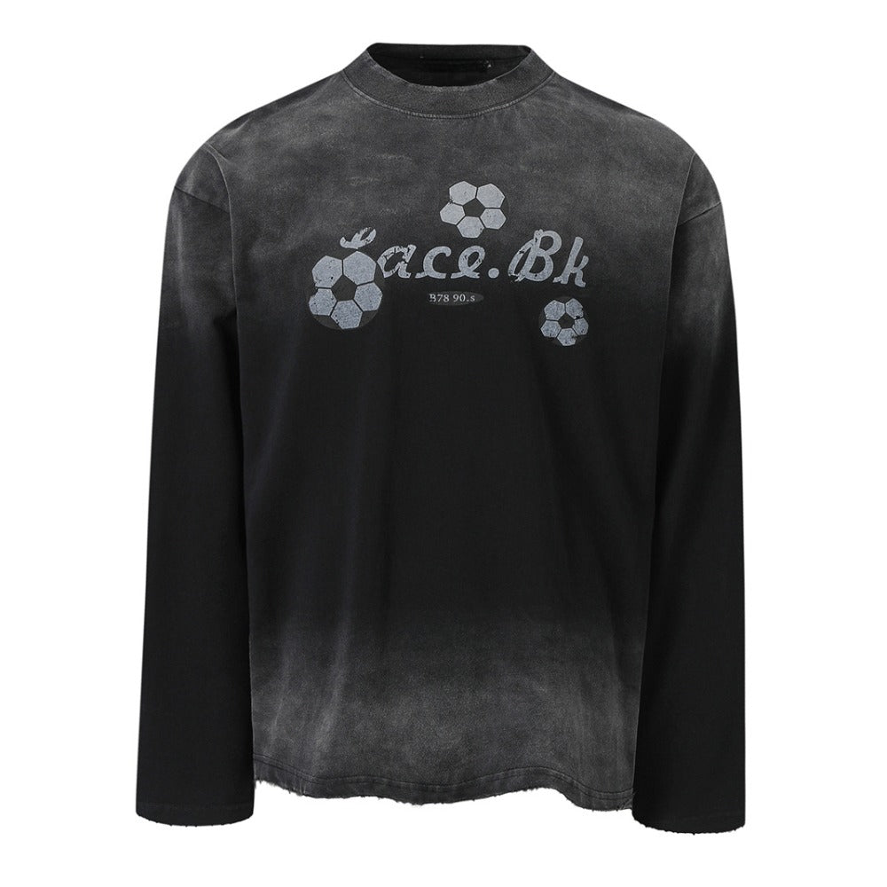 Gradient Soccer Long Sleeve T-Shirt - Thrashink