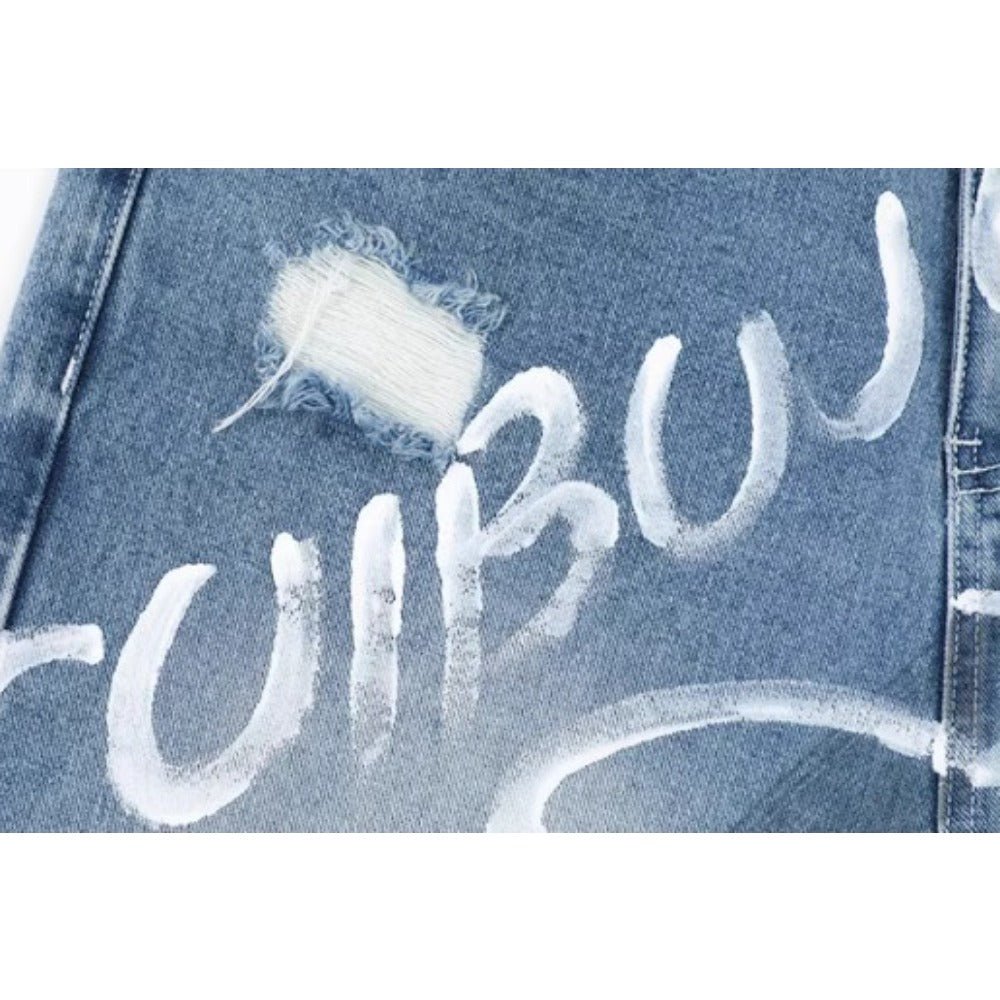 Graffiti Art Baggy Jeans - Thrashink