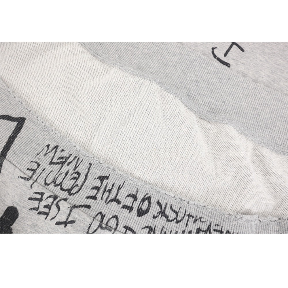 Graffiti Art Distressed Crewneck Sweatshirt - Thrashink