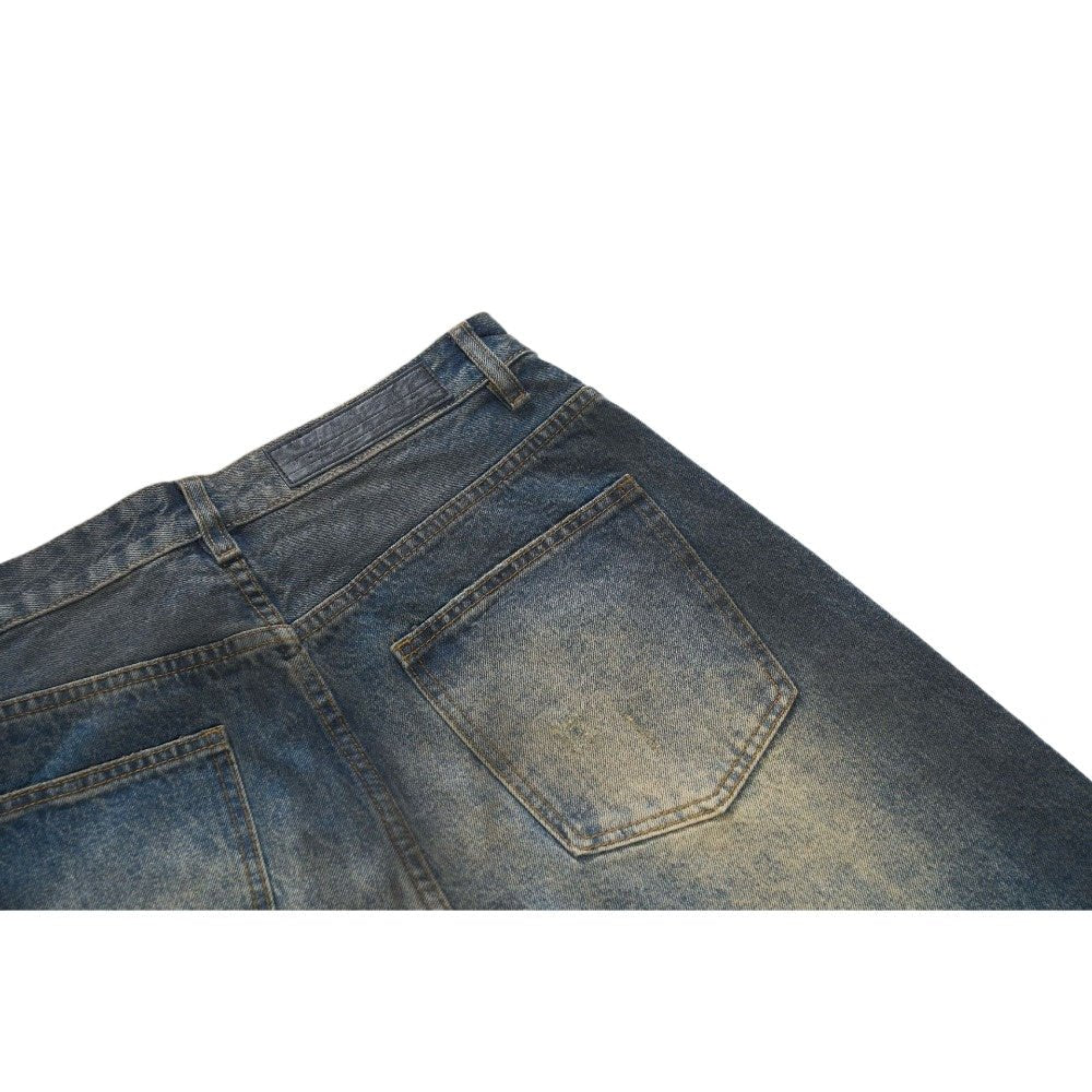 Graffiti & Distressed Rock Denim Jeans - Thrashink