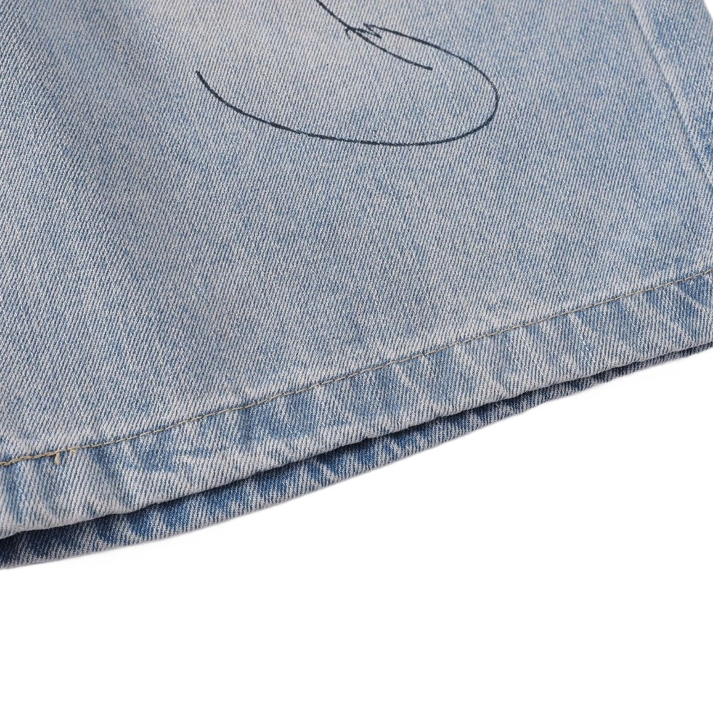 Graffiti Splash Denim Shorts - Thrashink