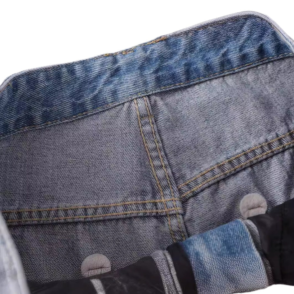 Graffiti Splash Denim Shorts - Thrashink
