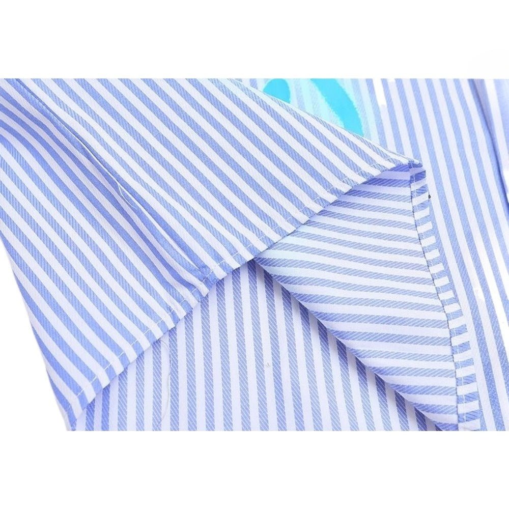 Graffiti - Striped Oversized Shirt - Thrashink